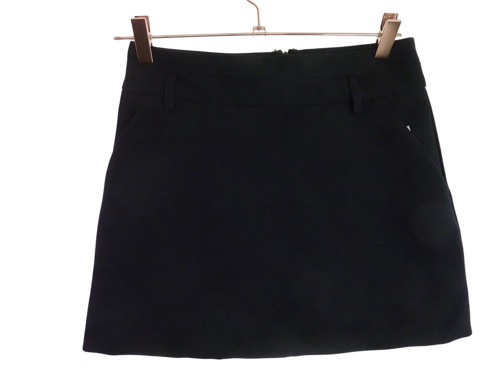 Kookai Womens Black Skirt Size 36 AU 8 Mini Casual Workwear Straight Skirt